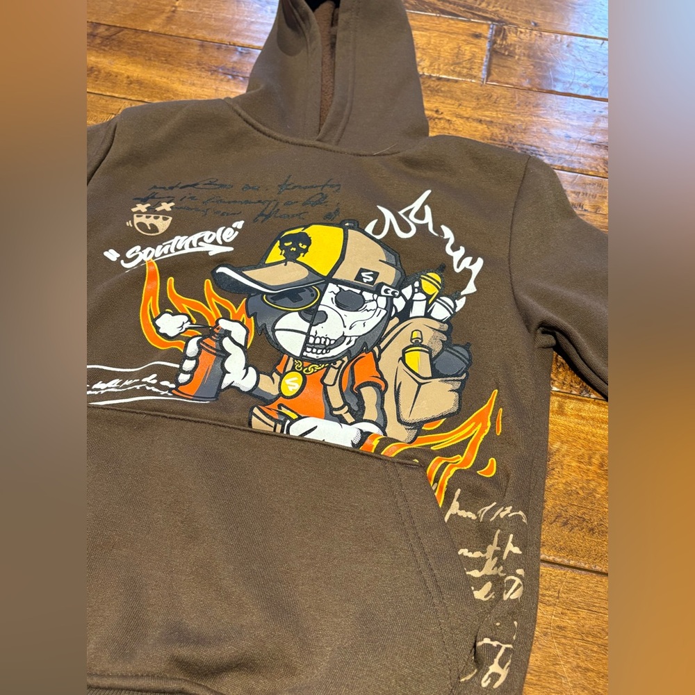 Southpole Boys Graffiti Bear Hoodie